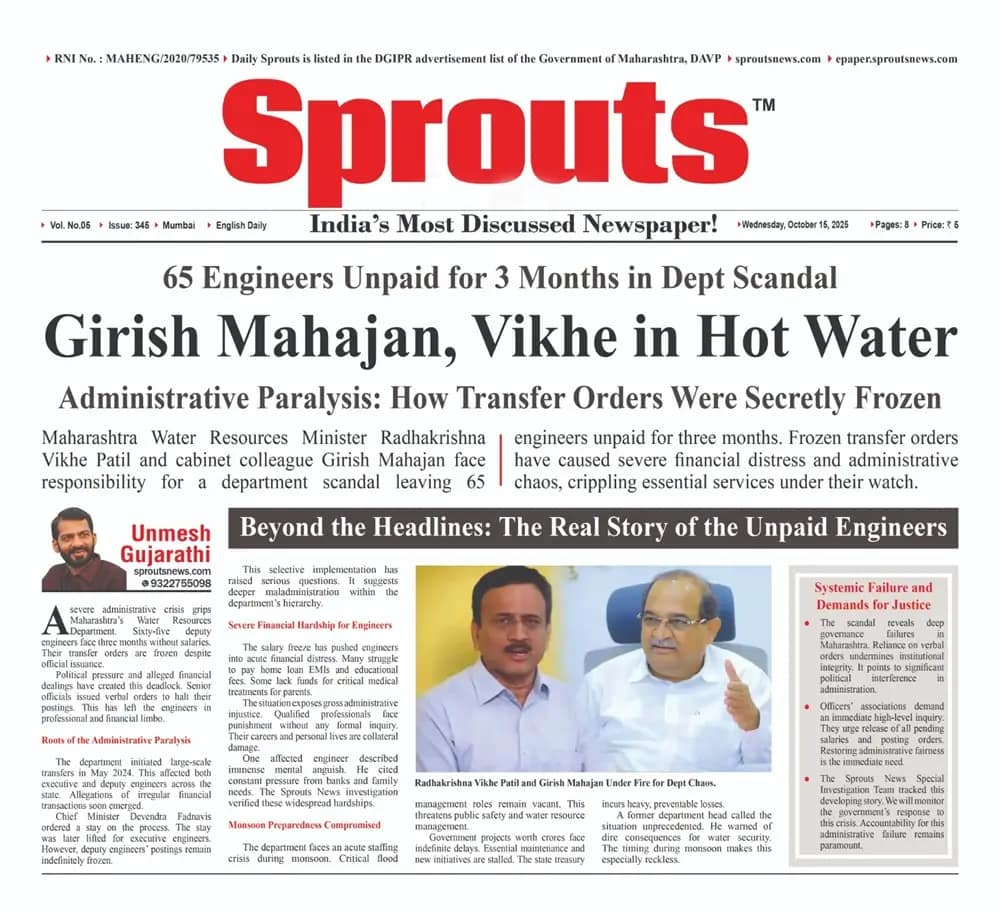 Vikhe Patil, Girish Mahajan Face Backlash as 65 Engineers Go Unpaid for 3 Months